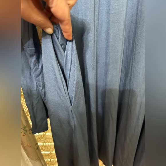 Anthropologie Doe & Rae Swing Dress Blue Size Large NWT - Picture 4 of 6